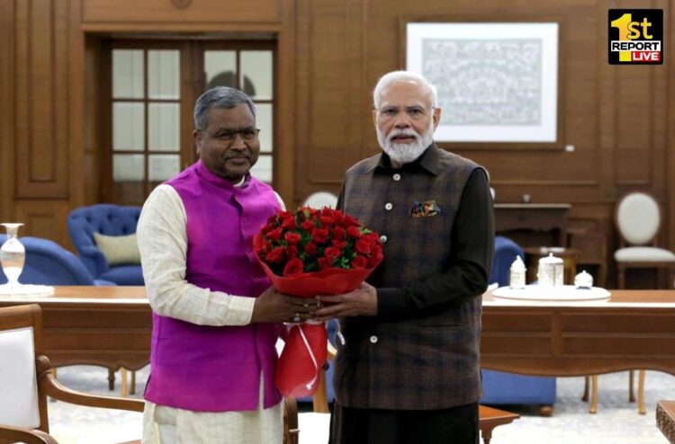 पूर्व मुख्यमंत्री बाबूलाल मरांडी ने आज शाम नई दिल्ली में भारत के प्रधानमंत्री नरेंद्र मोदी से की मुलाकात..