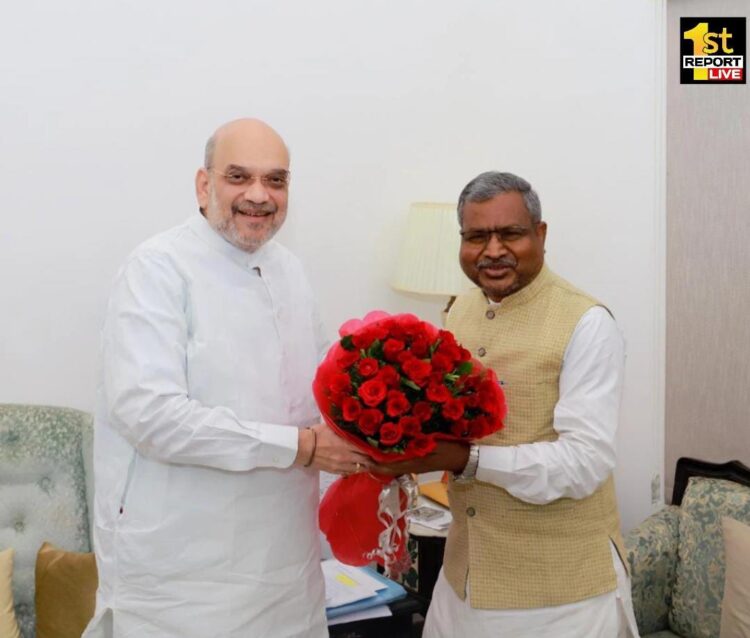 अमित शाह  से नई दिल्ली में आज भाजपा के नव नियुक्त प्रदेश अध्यक्ष एवम पूर्व मुख्यमंत्री बाबूलाल मरांडी ने मुलाकात की…