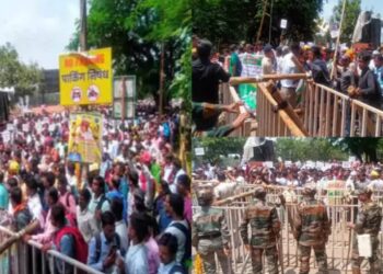 सीएम आवास का घेराव करने पहुंचे स्वयंसेवक!