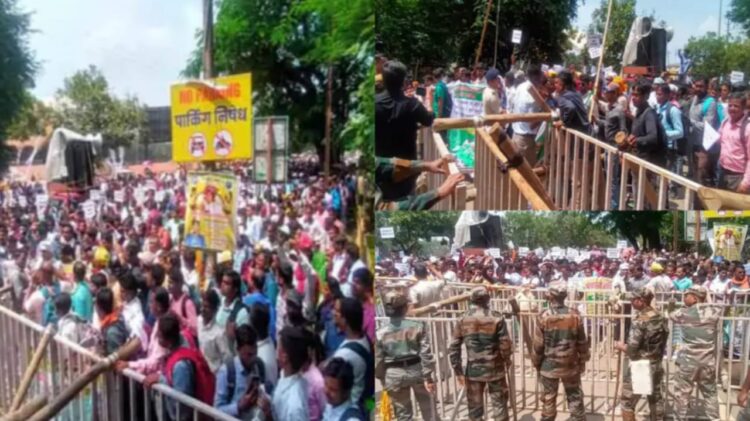 सीएम आवास का घेराव करने पहुंचे स्वयंसेवक!