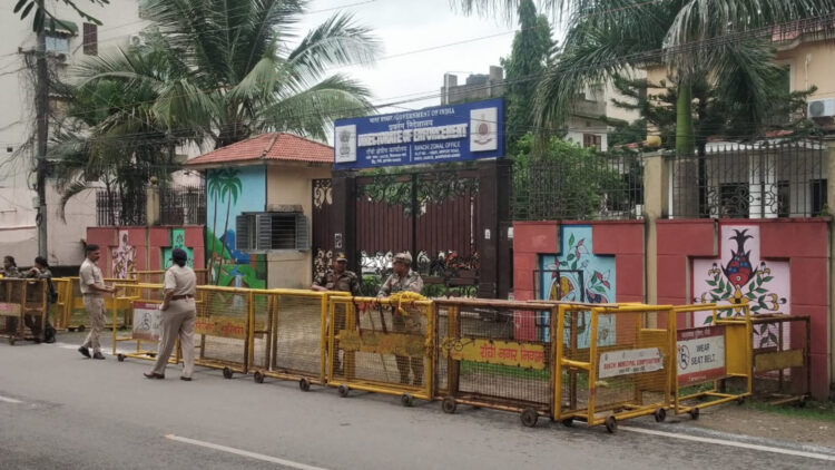 रांची : ईडी के कार्यालय के बहार बढ़ी हलचल, सुरक्षा के किये गए है कड़े इंतजाम !
