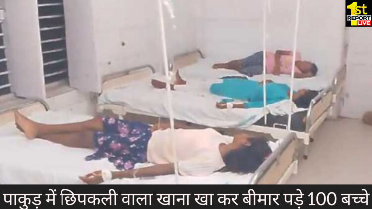 बिग ब्रेकिंग : पाकुड़ स्कूल के बच्चों ने खाया छिपकली मरा हुआ खाना, 100 से अधिक बच्चे बीमार!