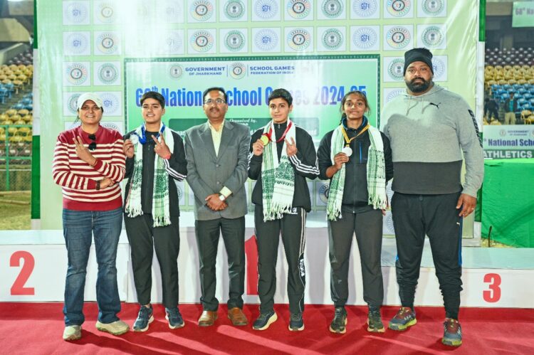 68 वीं राष्ट्रीय स्कूली खेल प्रतियोगिता 2024-25 अंतर्गत अंडर 19 एथलेटिक्स प्रतियोगिता !