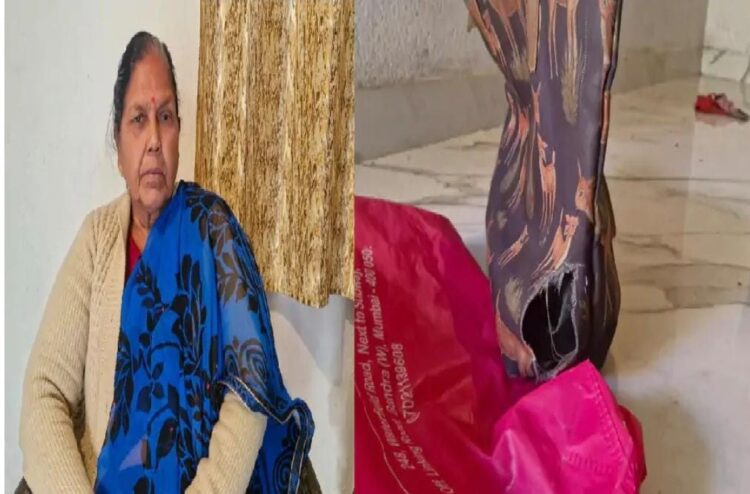 दो महिलाओं ने एक बुजुर्ग महिला के बैग को काटकर दो लाख निकाल लिए।