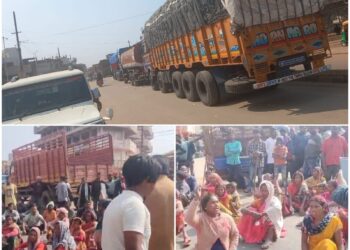 नगड़ी में कल रात हुए डबल मर्डर के बाद आक्रोशित लोगों ने किया सड़क जाम !