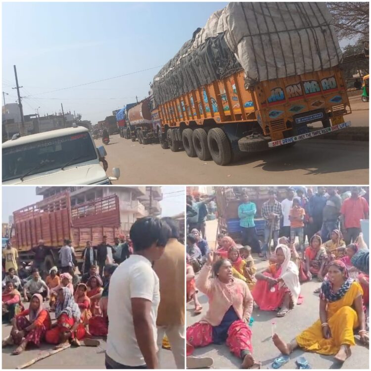 नगड़ी में कल रात हुए डबल मर्डर के बाद आक्रोशित लोगों ने किया सड़क जाम !