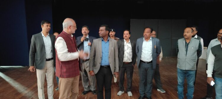 द्रौपदी मुर्मु के 15 फरवरी 2025 को बीआईटी मेसरा के जी.पी . बिरला ऑडिटोरियम डीसी ने कार्यक्रम स्थल का निरीक्षण !