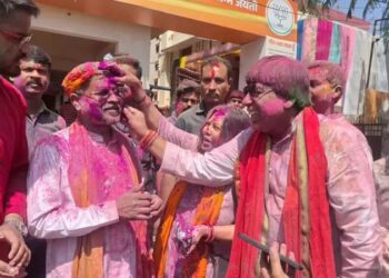 बीजेपी प्रदेश कार्यालय में मनाया गया होली मिलन समारोह !
