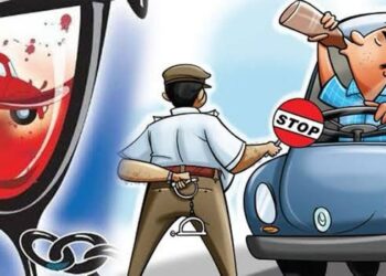 ड्रंक एंड ड्राइव करके वाहन चलाने वालों पर बड़े पैमाने पर चालान किया गया !