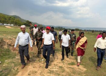 कल्याण मंत्री  चमरा लिंडा ने सिरा सीता सी नाला क्षेत्र की विकास कार्यों का किया निरीक्षण !