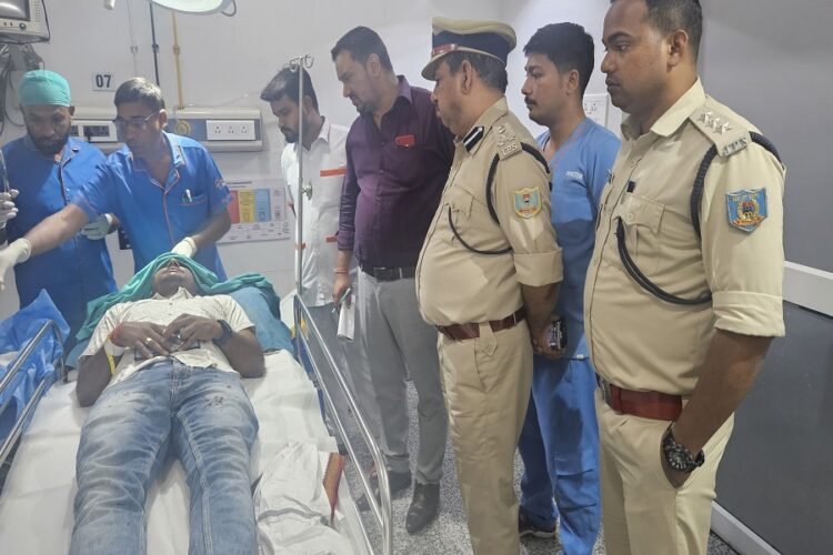 लापुंग में पुलिस पर हमले के बाद थाना प्रभारी घायल !