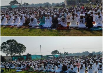 अल्लाह की इबादत में उठे सैकड़ों हाथ !