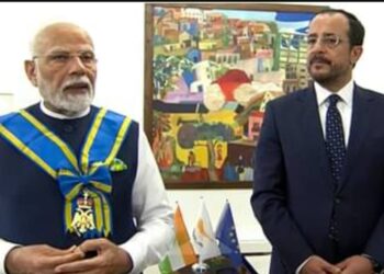 पीएम मोदी को साइप्रस का सर्वोच्च सम्मान  !