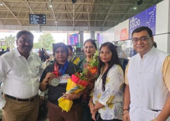 भारत के लिए 2 पदक लेकर लौटी सुजाता भकत का भव्य स्वागत !