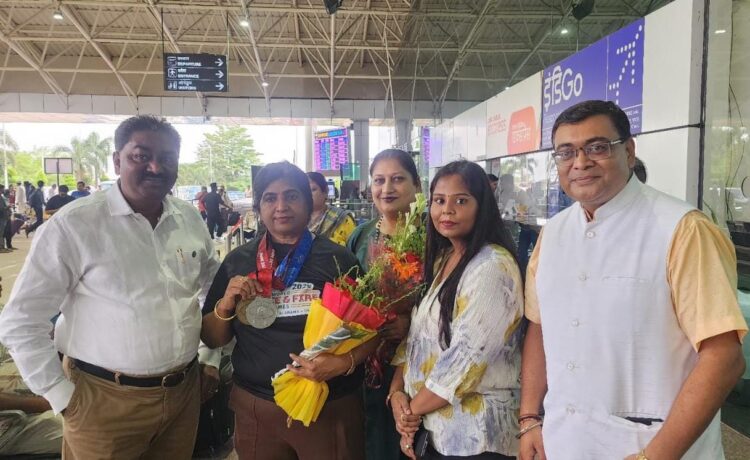 भारत के लिए 2 पदक लेकर लौटी सुजाता भकत का भव्य स्वागत !