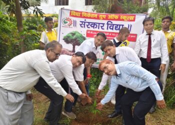 संस्कार विद्या नॉलेज सिटी के प्रांगण में आयोजित किया गया वन महोत्सव !