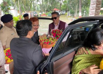 उच्च न्यायालय के मुख्य न्यायाधीश तारलोक सिंह चौहान का हजारीबाग स्वागत !