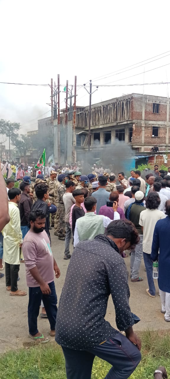 चंदवे-पिठौरिया रोड पर जाम !