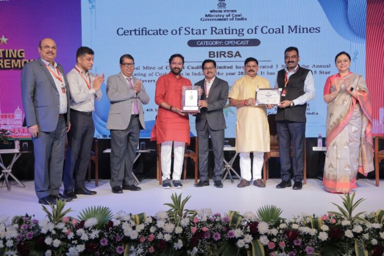 सीसीएल की आम्रपाली और बिरसा परियोजनाओं को 5-स्टार अचीवर्स अवॉर्ड से नवाज़ा गया !