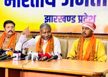 राज्य में डीएमएफटी फंड घोटाले के सरगना हैं मुख्यमंत्री हेमंत सोरेन – बाबुलाल मरांंडी !