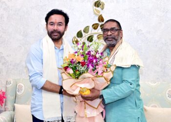 केंद्रीय मंत्री जे किशन  रेड्डी ने सीसीएल के मगध संघमित्रा क्षेत्र का किया दौरा !