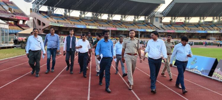 4th SAAF Senior Athletics Championships, 2025  की तैयारियों का निरीक्षण !
