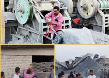 पत्थर व्यवसायी अजहर इस्लाम की दो क्रशर यूनिट सील !