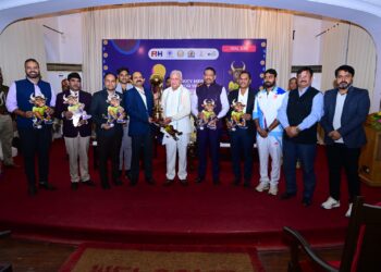 हॉकी मेंस जूनियर वर्ल्ड कप 2025′ के ट्रॉफी का हुआ भव्य स्वागत !