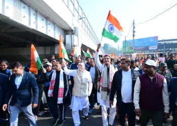 झारखंड राज्यपाल  ने आज राज भवन के मुख्य द्वार से ओटीसी ग्राउंड तक “सरदार @150 पदयात्रा” !