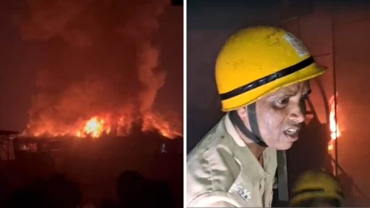 ब्लास्ट हुआ और घबराकर बेसमेंट में घुस गए लोग !