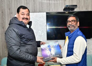 मुख्यमंत्री  हेमन्त सोरेन से हॉकी इंडिया के महासचिव से मुलाकात की!