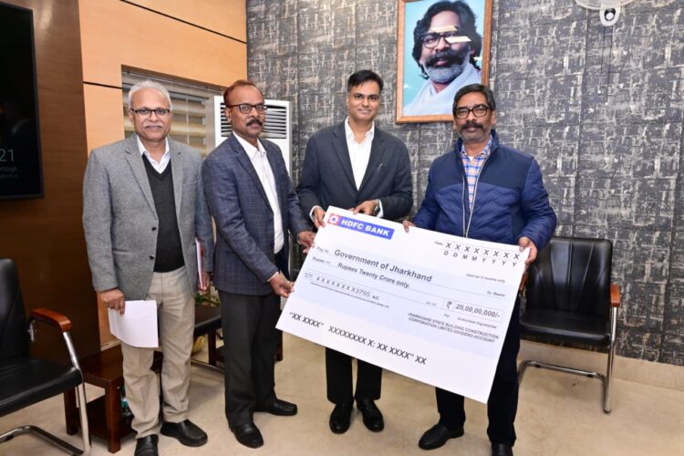 सीएम हेमन्त सोरेन से झारखंड स्टेट बिल्डिंग कंस्ट्रक्शन कॉरपोरेशन लिमिटेड के अधिकारियों ने की मुलाकात !