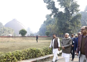 बिहार मुख्यमंत्री ने  गोलघर परिसर का  स्थिति का लिया जायजा !