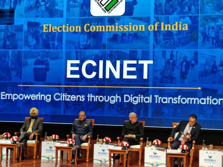 IICDEM-2026 में ECINET डिजिटल प्लेटफॉर्म का शुभारंभ !