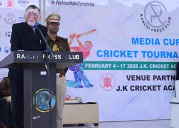 राज्यपाल  संतोष कुमार गंगवार ने “मीडिया कप क्रिकेट टूर्नामेंट–2026” के उद्घाटन किया !