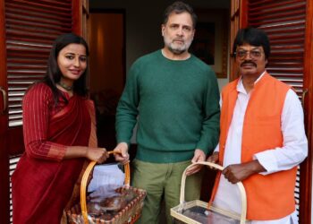 अन्याय को लेकर राहुल गांधी से मिली अंबा प्रसाद एवं योगेन्द्र साव !
