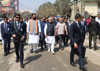 मुख्यमंत्री ने बांस घाट क्षेत्र में हो रहे निर्माण कार्य का किया निरीक्षण !
