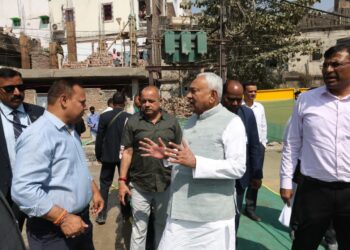 बिहार मुख्यमंत्री ने सैदपुर तथा बाकरगंज भूमिगत नाला और सडक़ निर्माण का किया निरीक्षण !