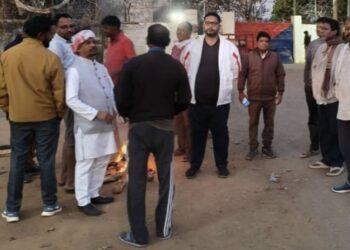 भाजपा नेता रामेश्वर सिंह की मौ’त पर फूटा लोगों का गुस्सा !