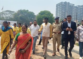 आगामी सरहुल पर्व के मद्देनजर सरना स्थलों का निरीक्षण !