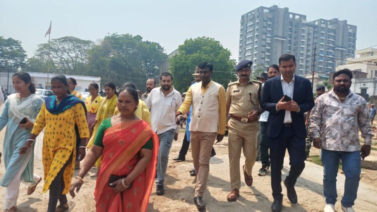आगामी सरहुल पर्व के मद्देनजर सरना स्थलों का निरीक्षण !