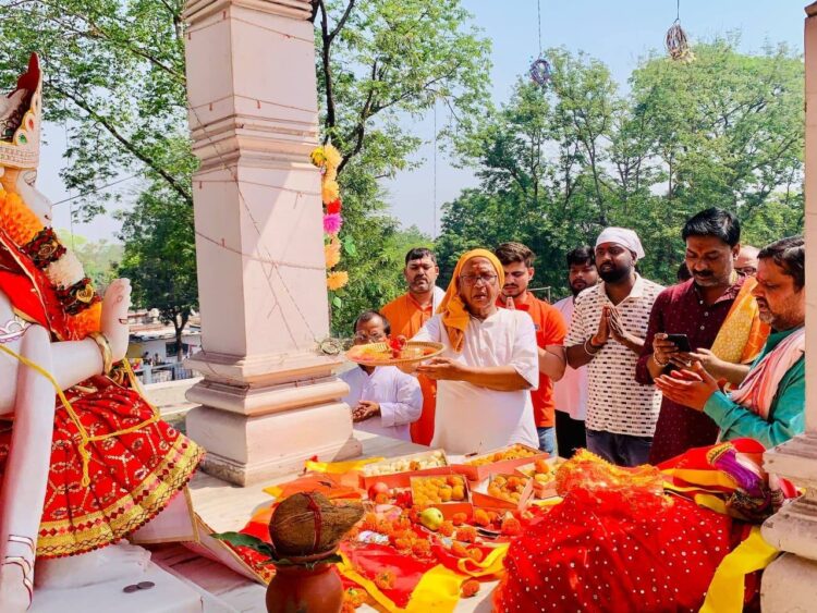 श्री लक्ष्मीनारायण मंदिर में गोसेवा केंद्र और  सनातन सदन का सरयू राय ने किया भूमिपूजन !