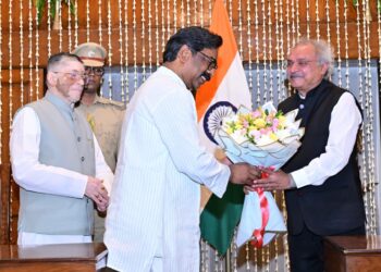 झारखंड सीएम हेमन्त सोरेन लोकायुक्त के शपथ ग्रहण समारोह में हुए सम्मिलित !