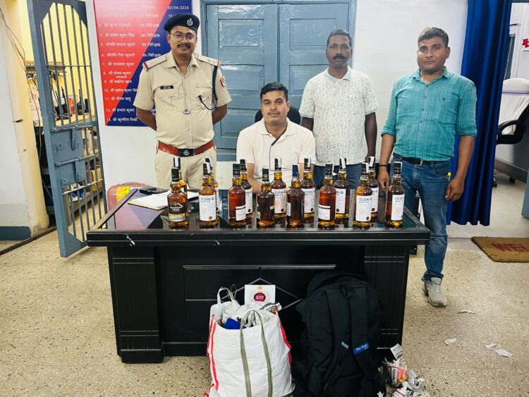 आरपीएफ पोस्ट हटिया द्वारा अवैध शराब कि बरामदगी !