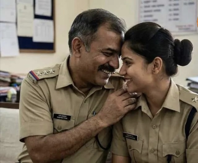 इंस्पेक्टर की वायरल तस्वीरों से मचा बवाल !