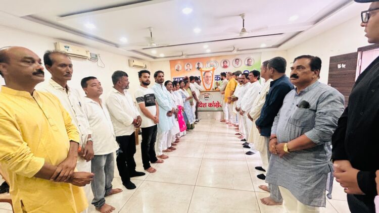 पूर्व प्रधानमंत्री भारत रत्न राजीव गांधी की पुण्यतिथि शहादत दिवस मनाया गया !